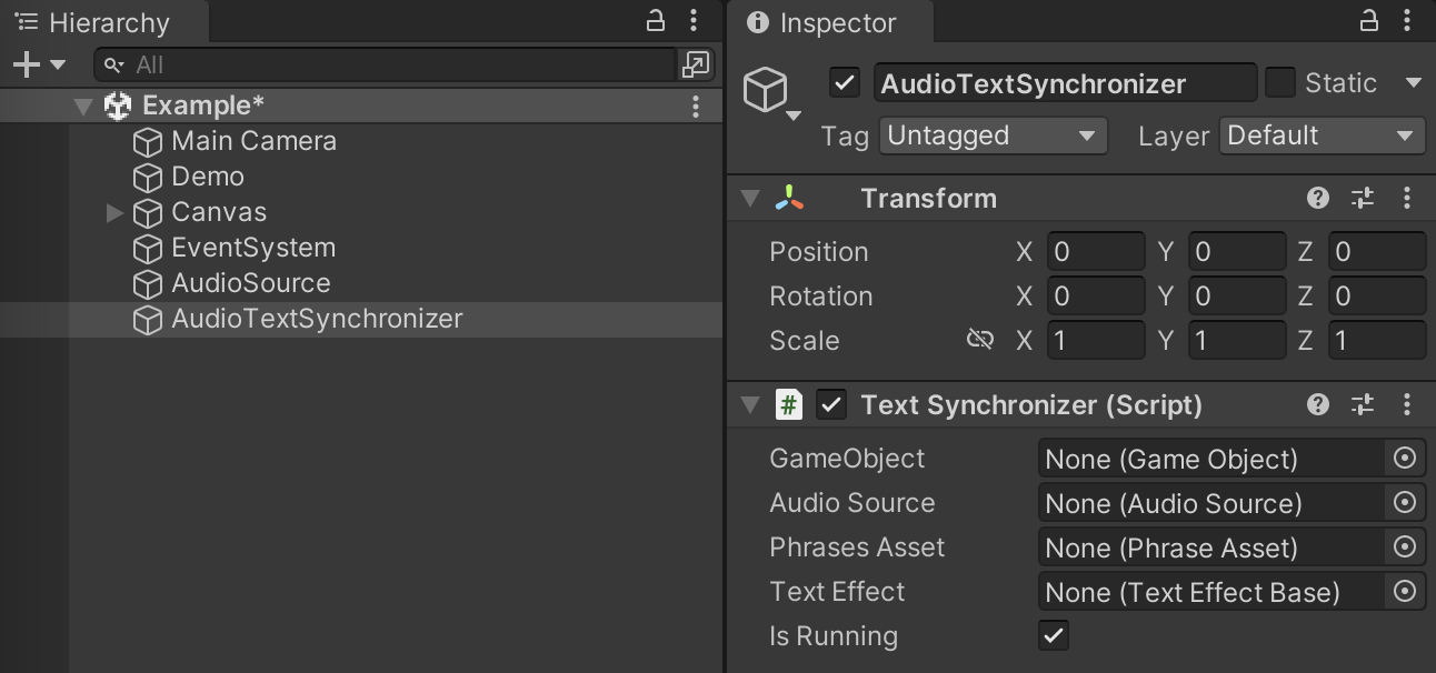 TextSynchronizer component