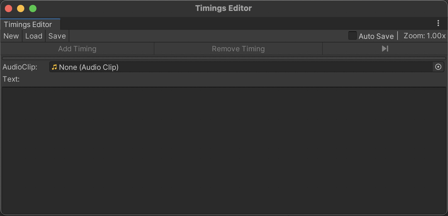 Timings Editor