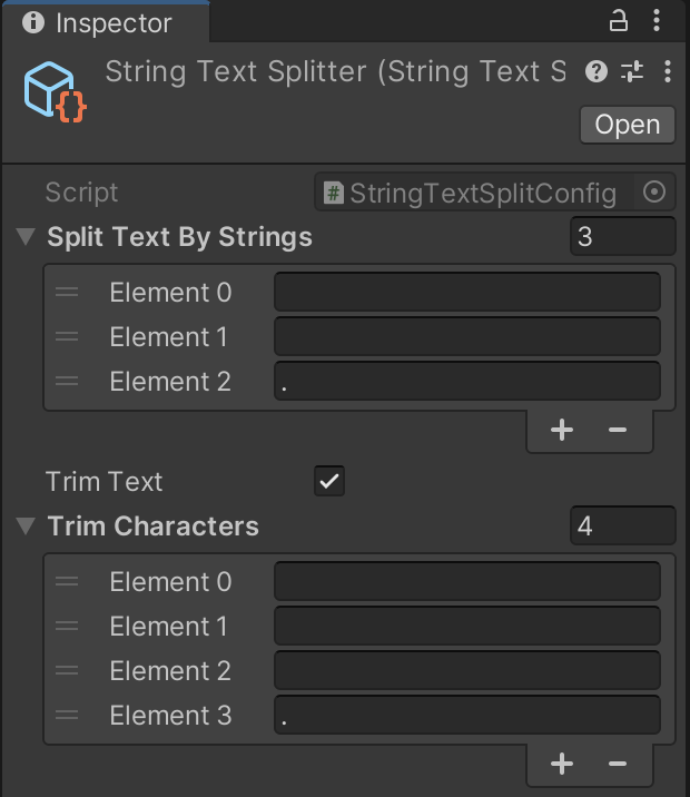 StringTextSplitter