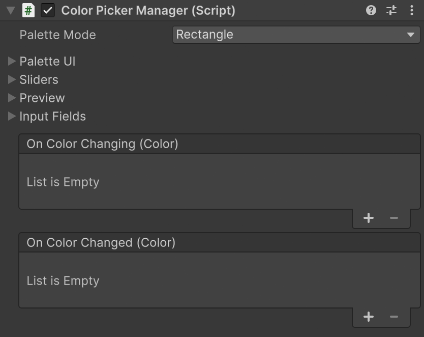 ColorPickerManager event bindings